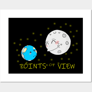 Moon and Earth Motivational Self Empowerment Posters and Art